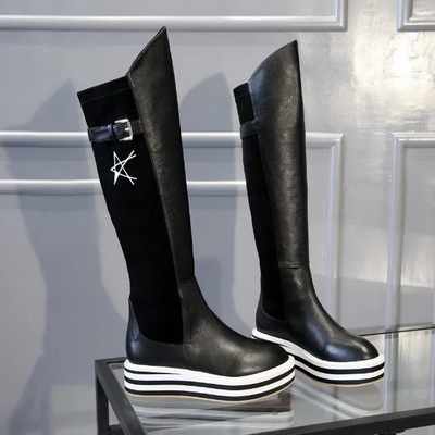 CHANEL Knee-high boots Lined with fur Women--034